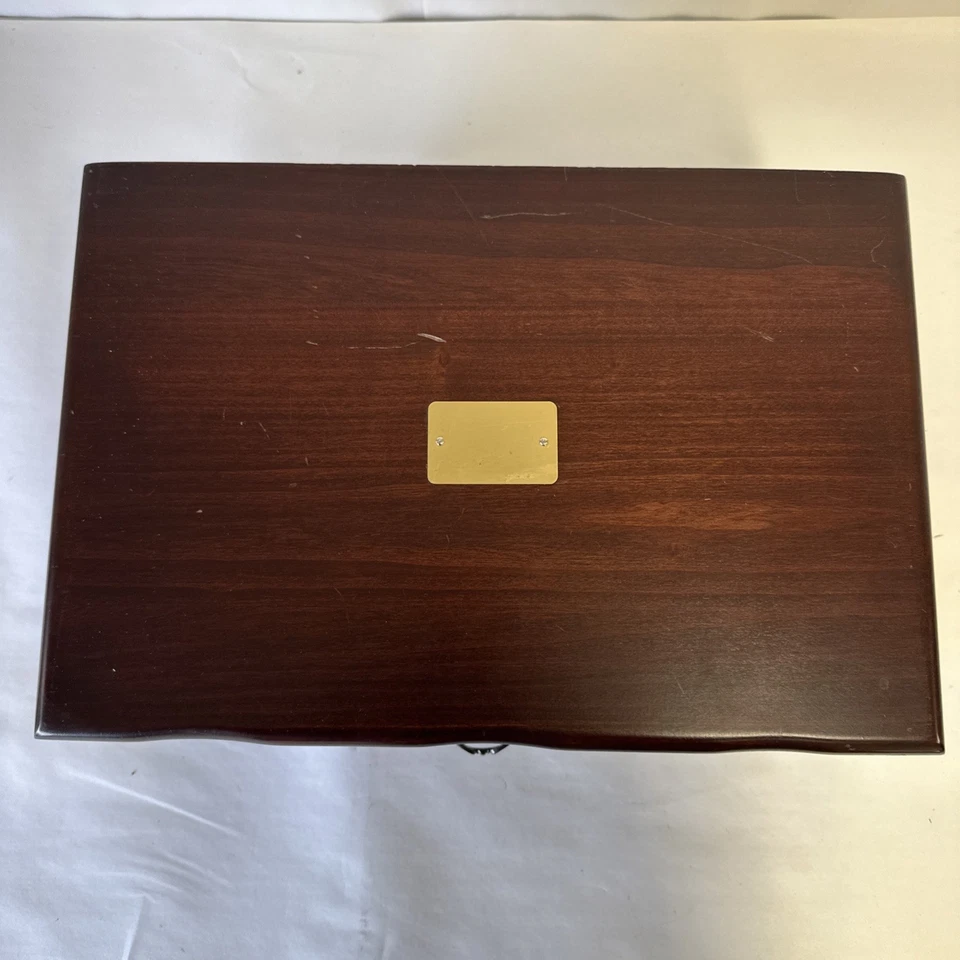 Reed & Barton Hagerty Silversmiths Silverware Flatware Chest + Drawer Eureka USA - Image 4 of 4