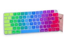 Keyboard Cover Skin for Apple Magic Keyboard A2450 / A2449 with Touch Rainbow