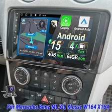 Für Mercedes ML W164 9" KAM+ 4+64G Autoradio Navigation BT Apple Carplay Android Für Mercedes ML W164 9" KAM+ 4+64G Autoradio Navigation BT Apple Carplay Android