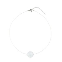 Anspruchsvolle Halskette Aus Brasilianischem Quarz Aus Edelstahl, 58Ct
