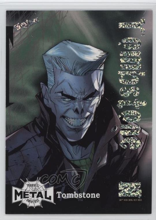 2022 Upper Deck Marvel Metal Universe Spider-Man Z-Force Rave /100 Tombstone 4e9