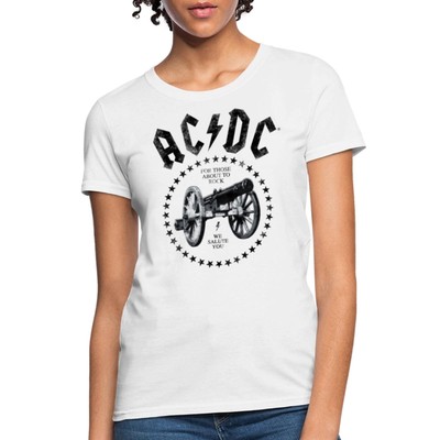 AC/DC Cannon We Salute You Women's T-Shirt | eBay