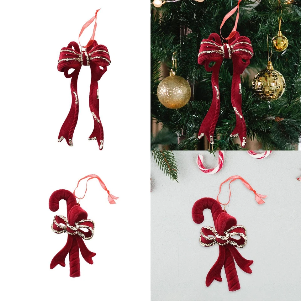 Décoration à suspendre pour sapin de Noël, ornement à paillettes, pendentif - Photo 1/1