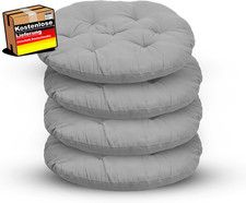 Rund Sitzkissen 40cm Outdoor Indoor Gartenmöbel Sitzauflage Esszimmer Wohnzimmer