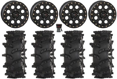 System 3 SB-7 15'' Wheels Bk (6+1) 32'' Outlaw Max Tires RZR XP 1000 / PRO XP