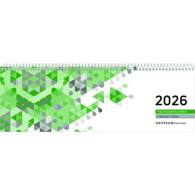 ZETTLER Querkalender Tischkalender Wochenkalender 2026 Kalender 1 Woche 146-0013