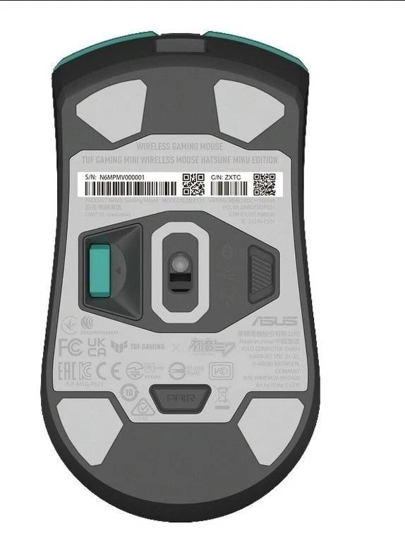 ASUS TX Gaming Mini Wireless/ Bluetooth/2.4GHZ Mouse Hatsune Miku 12000 DPI 65g - Image 4 of 4