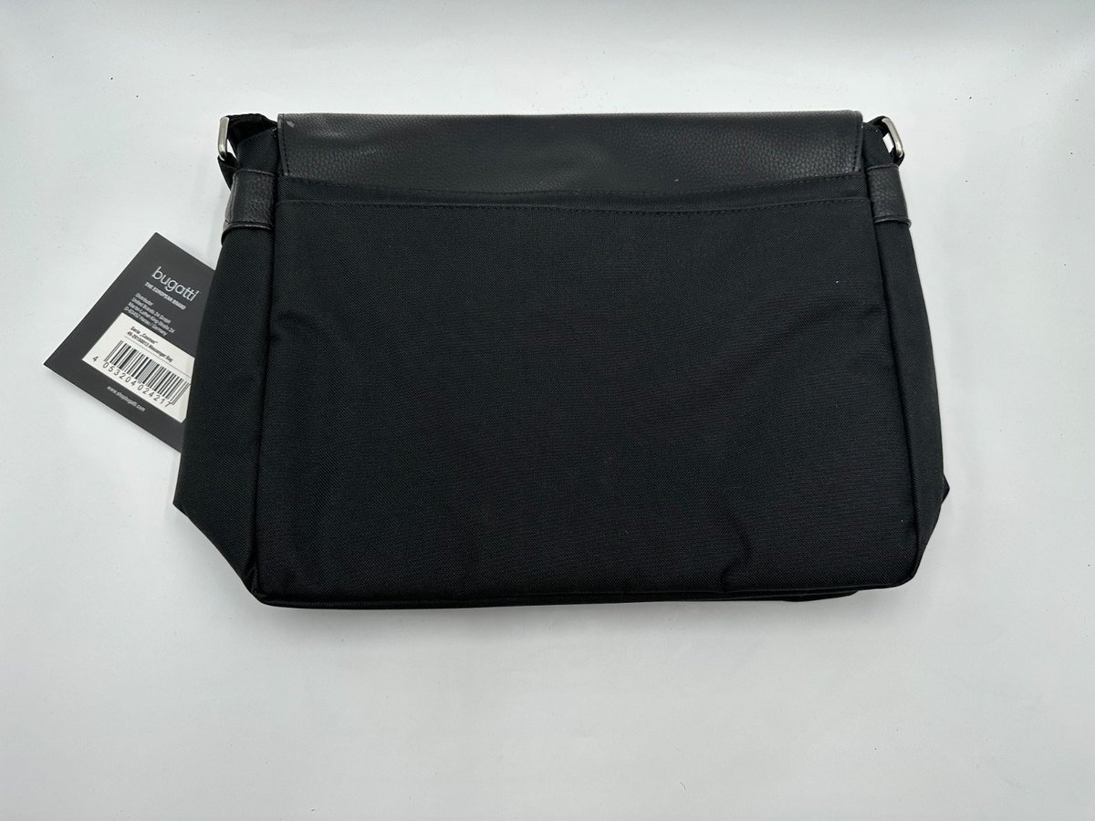 Bugatti Cosmos - Umhängetasche / Messenger Bag - Schwarz - Neu mit Etikett  | eBay.de