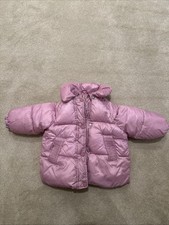 Zara 2T Girls Pink Puffer Jacket