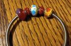 Handmade Key Ring-Hook, Music Note Charm, Glass,Plastic and Rhinestone Spacers. — photo 4
