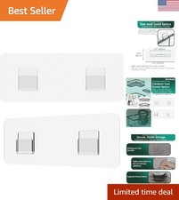 Elegant Bathroom Storage with Adhesive Hooks - 2 Pack, 6 1/2 for Modern Homes