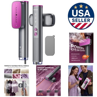 Portable Handheld Garment Steamer: 120ml Tank & Silicone Pad Included