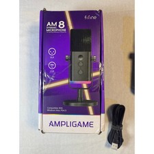 FIFINE AM8 Ampligame Dynamic USB/XLR Gaming Podcast Microphone Black