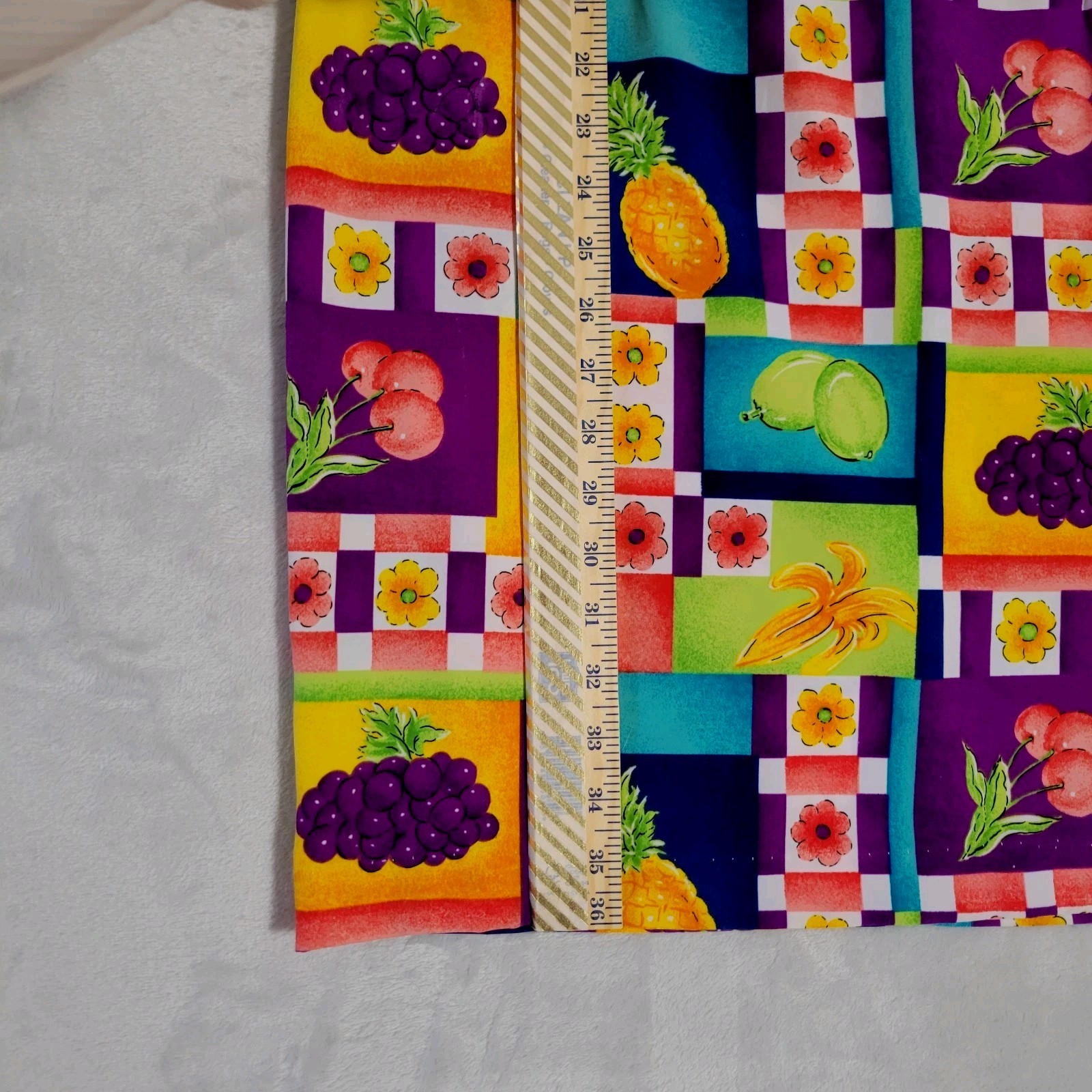 ​Sag Harbor Tropical Fruit Patchwork Mini Shift D… - image 9