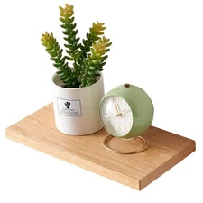 12 Inch Oak Floating Shelf 6" Deep Rustic Wood Wall Shelves for Wall Decor St...