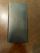 Mercedes Benz Black Leather Documents Portfolio Wallet Card Holder Bi Fold New