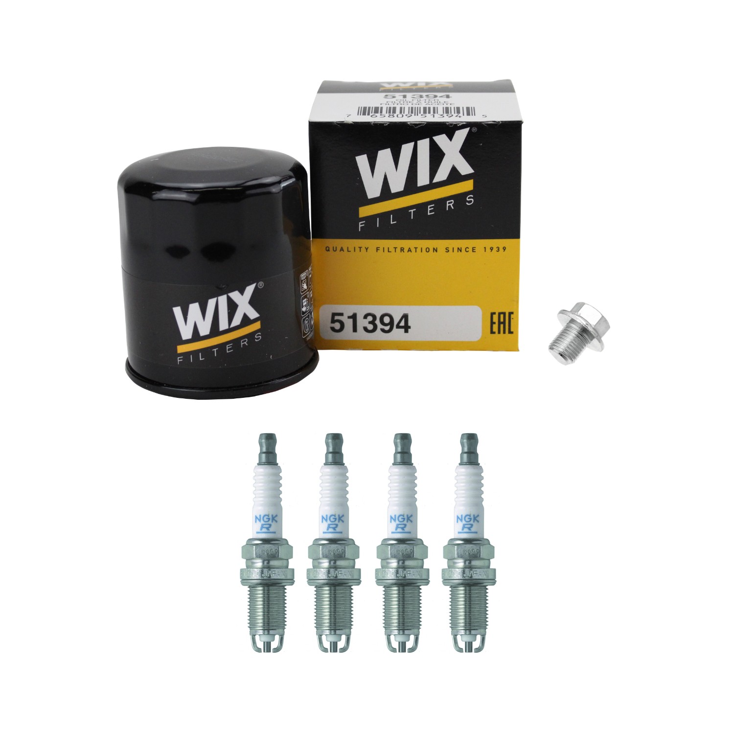 Wix Engine Oil Filter  NGK 4 Standard Spark Plugs kit for Corolla Paseo L4 DOHC