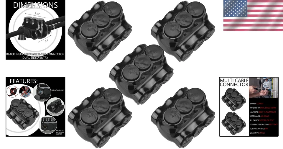 Residential Wiring Applications Connectors - Pack of 5 - Image 2 of 4
