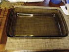 Vtg Pyrex 232 Rectangle Amber Brown 28x18x4cm Casserole Baking Dish 2 Qt 7.5x12"