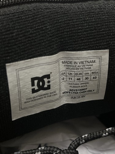 DC Lynx OG Cash Only Size 12 Sneakers Brand New Kalis Williams Legacy Truth - Picture 8 of 13