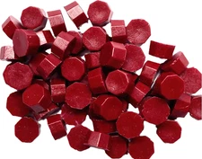 Cranberry Sealing Wax Beads (solid) for Envelopes & Invitations approx 250 beads