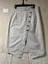 Baum Und Pferdgarten  Asymmetrical Denim Midi Skirt Size 40 US 10 Beige