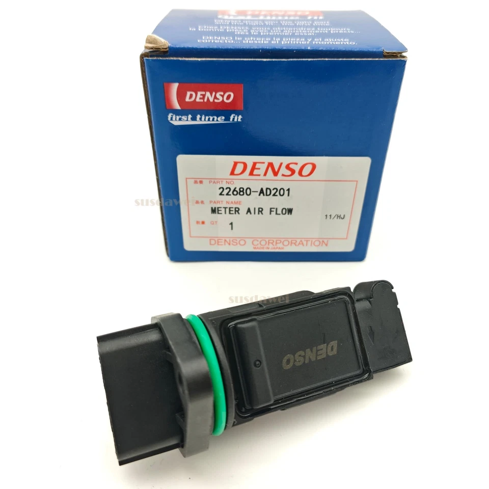 DENSO Mass Air Flow Meter Sensor 22680-AD201 For Nissan Maxima Infiniti Subaru Foto 3 de 4