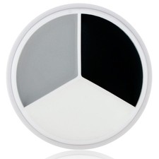 MEICOLY Black White Light Grey Face Body Paint Palette,Halloween Zombie Skeleton