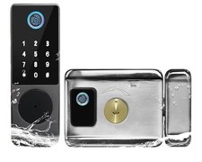 Serratura Smart Impermeabile per Cancello Esterno Keyless Cerchio Elettrico WiFi Doppia Faccia Fi