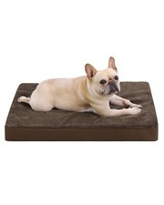 Orthopedic Waterproof Dog Crate Bed 29x18 in Medium EggCrate Foam Washable