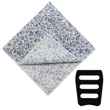 Floral Pocket Squares for Men Cotton Flower Mens Handkerchiefs with Style-01
