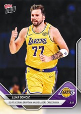 2025-26 Topps Now NBA #204 Luka Doncic Los Angeles Lakers PREVENDITA
