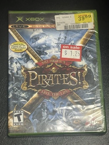Sid Meier's Pirates (Microsoft Xbox 2004 Game) BRAND NEW FACTORY SEALED RARE