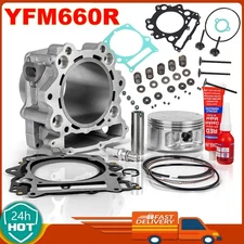 Complete Cylinder Head Valve Gasket Kit Piston for Yamaha Raptor YFM660R 686cc