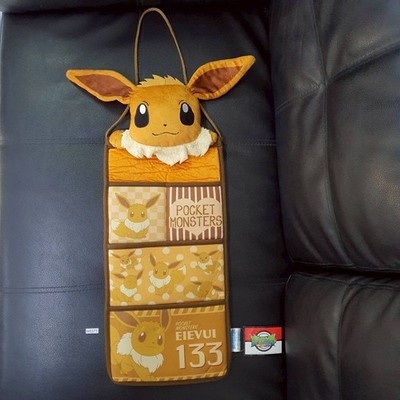 Eevee W373 Pokemon Pocket Monsters SEGA Wall Pocket 29'' TAG Stuffed Japan