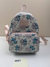 Disney Parks Loungefly Stitch  Angel Mini Backpack Bag Valentine Love