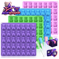 Silikon Mulden GummibäRchen Form 5Ml 4Er Set FüR Backen Und SüßIgkeiten
