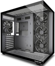ATX Mid Tower PC Gehäuse mit 4 Non-LED Lüft...