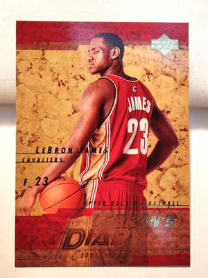 2003-04 UPPER DECK LEBRON JAMES LEBRON'S DIARY #LJ9 CLEVELAND CAVALIERS