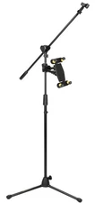 Hercules Stands MS432B Quick Turn Microphone Stand with Tablet/Phone Holder