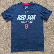 Nike Men's Boston Red Sox Authentic Collection Dri-FIT T-Shirt Navy Small