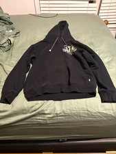 Pro Club Men's Logo Graphic Heavyweight Pullover Hoodie M Black