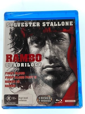 Rambo Quadrilogy (Blu-ray, 2012) New Sealed REG B