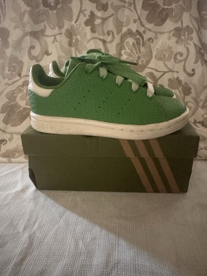 adidas Stan Smith C Kermit the Frog Boys' Low Top Sneakers Green White Size 11K