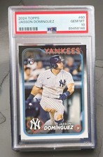 Topps 2024 Series 1 Jasson Dominguez #60 RC Base New York Yankees PSA 10