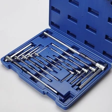 10PCS Metric 3-Way T-type Hex Wrench Set,T-handle Sliding Top with Spinning S...