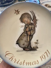  1971 Hummel Christmas Plate Angel West Germany Sister Berta Schmid 1st/Series