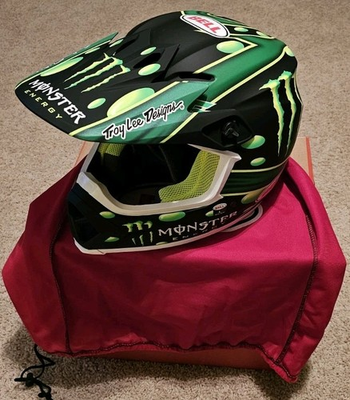 #ad #ad Troy Lee Bell MX 9 MIPS McGrath Showtime Black Gren Monster Energy Large Helmet $450.00