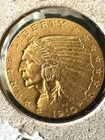 GORGEOUS 1910 US AU+? $2.50 INDIAN HEAD QUARTER EAGLE PRE 1933 GOLD COIN