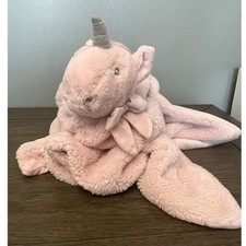 Little Miracles Pink Unicorn Lovey Security Blanket Plush 30 x 30 in